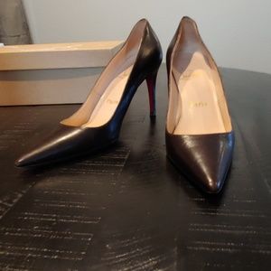 Authentic Christian Louboutin Chocolate Pigalle 85